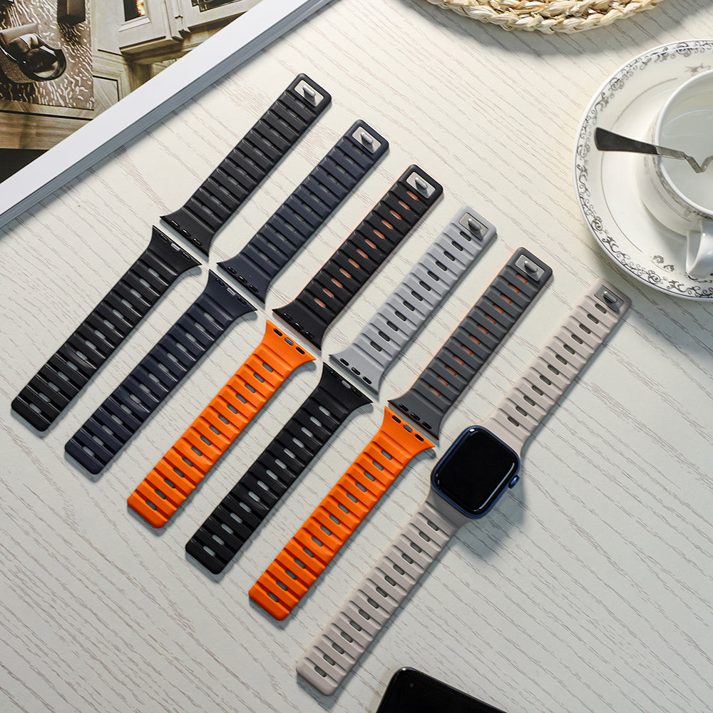 Silicone Magnetic Buckle Strap For Apple Watch