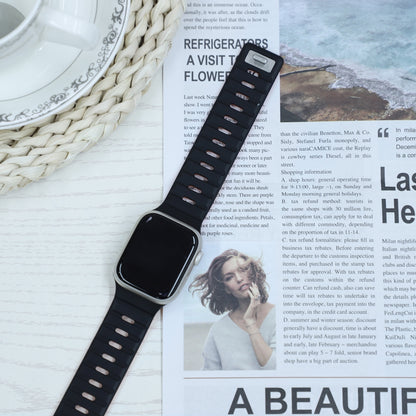 Silicone Magnetic Buckle Strap For Apple Watch