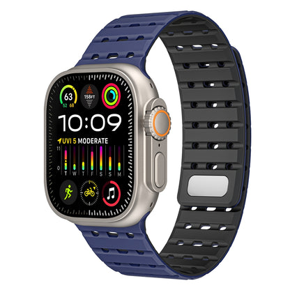 Silicone Magnetic Mesh Strap For Apple Watch