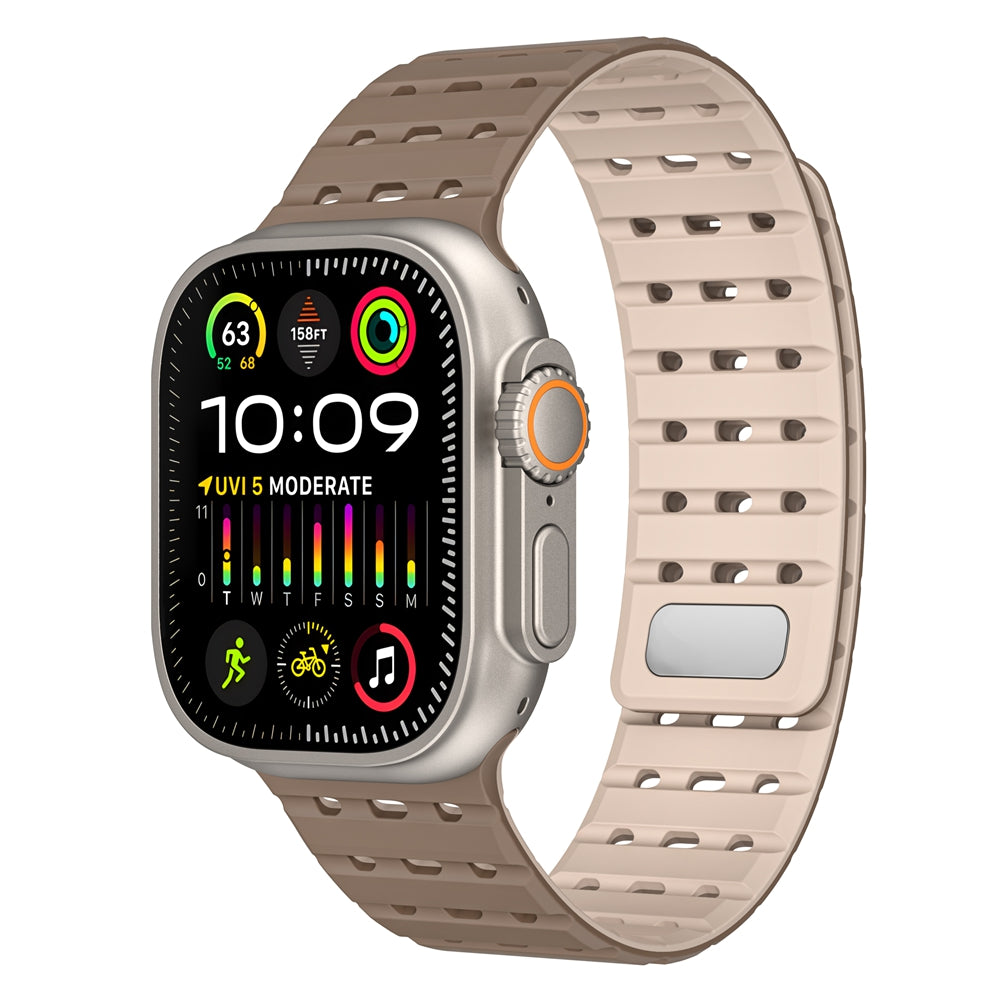 Silicone Magnetic Mesh Strap For Apple Watch