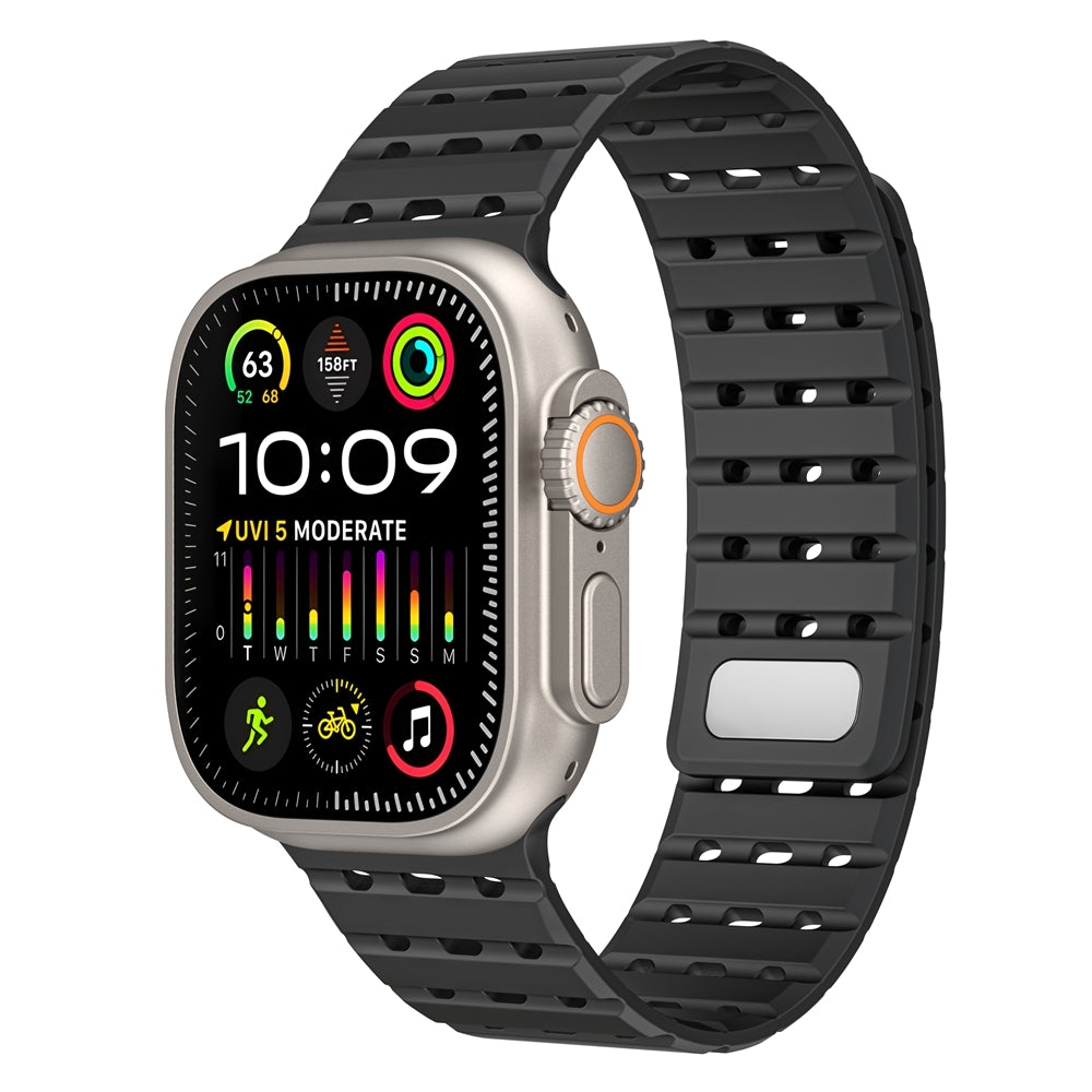 Silicone Magnetic Mesh Strap For Apple Watch