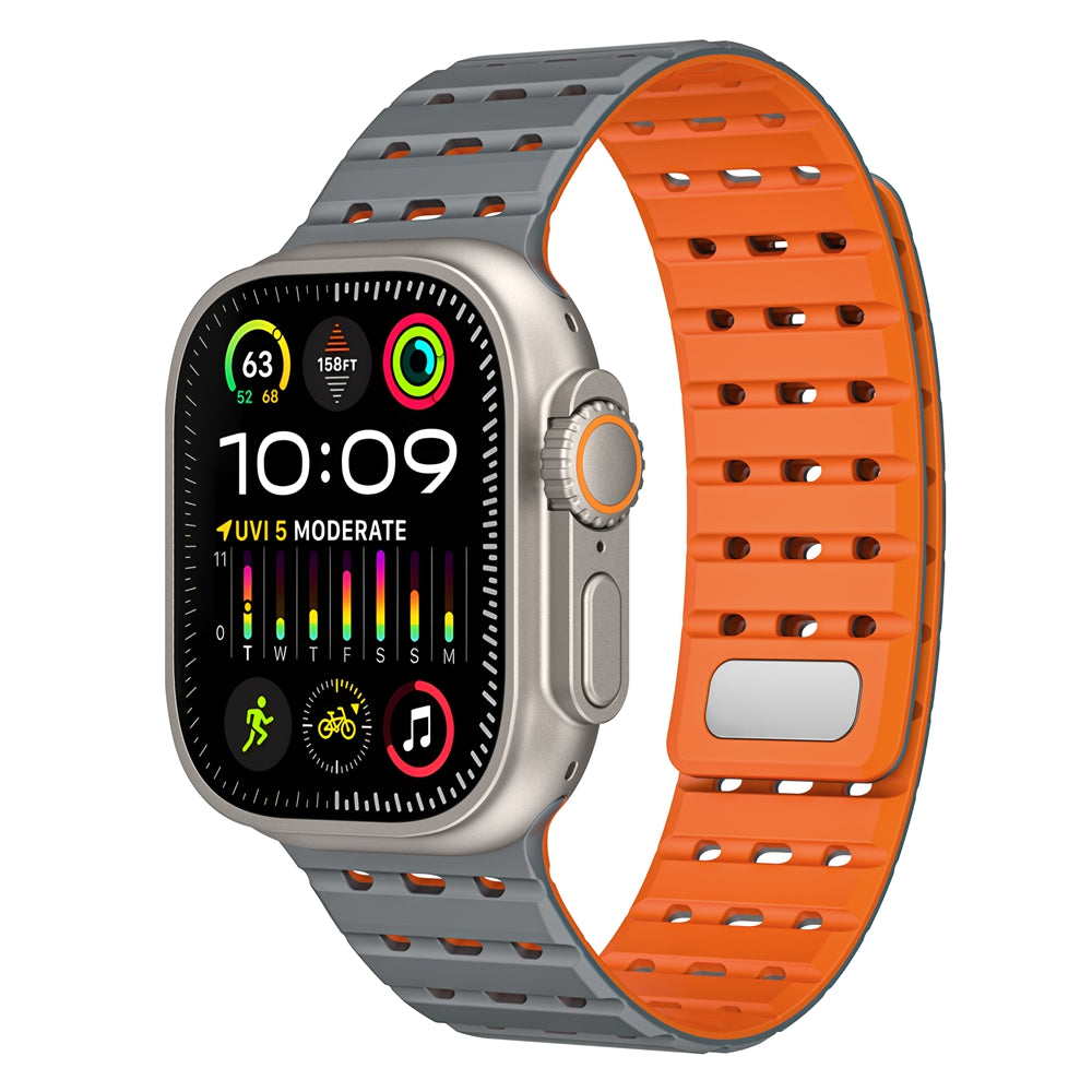 Silicone Magnetic Mesh Strap For Apple Watch