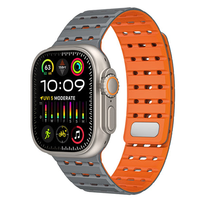 Silicone Magnetic Mesh Strap For Apple Watch