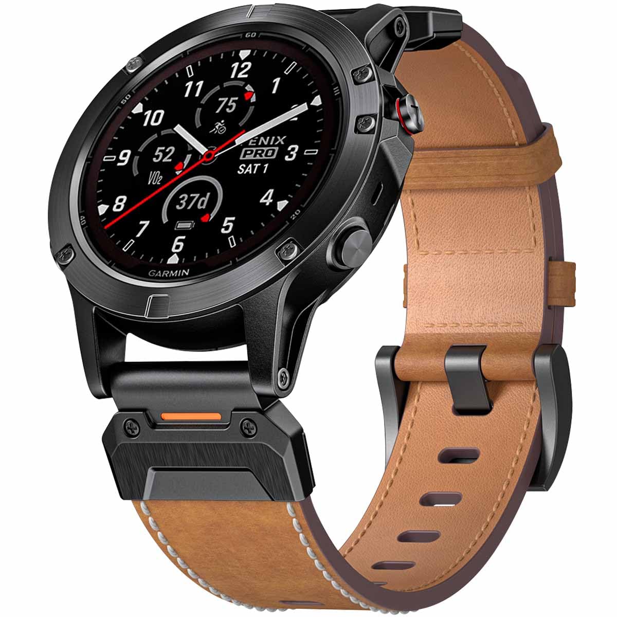 Genuine Leather Outdoors Band For Garmin Watch