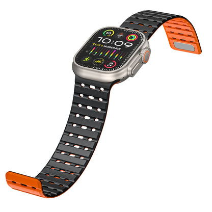 Silicone Magnetic Mesh Strap For Apple Watch