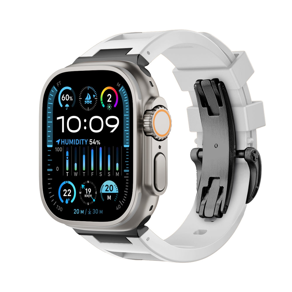 Silicone folding buckle Strap For Apple Watch