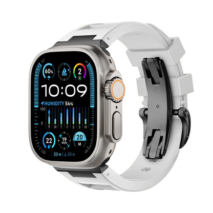 Silicone folding buckle Strap For Apple Watch