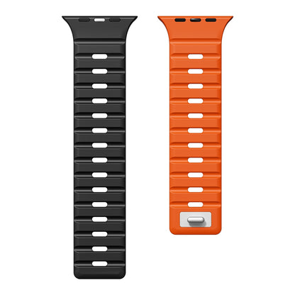 Silicone Magnetic Buckle Strap For Apple Watch