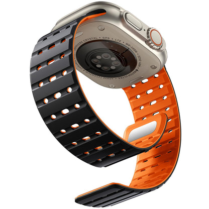 Silicone Magnetic Mesh Strap For Apple Watch