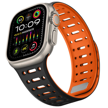 Mesh Magnetic Breathable Silicone Strap For Apple Watch