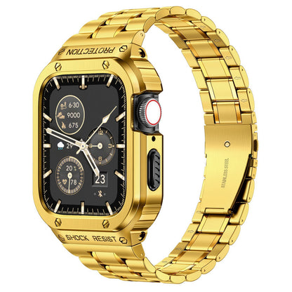 Stainless steel metal protective case modified Strap For Apple Watch