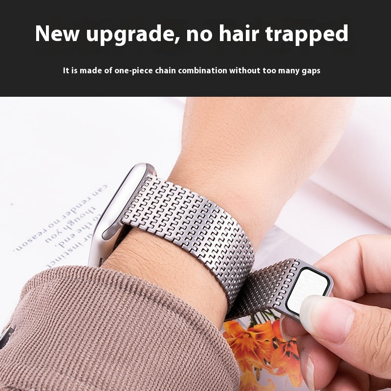 Chain Stainless Steel Magnetic Strap For Apple Watch