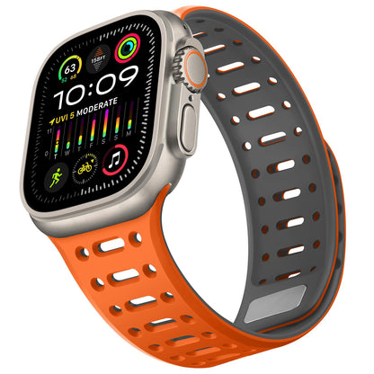 Mesh Magnetic Breathable Silicone Strap For Apple Watch