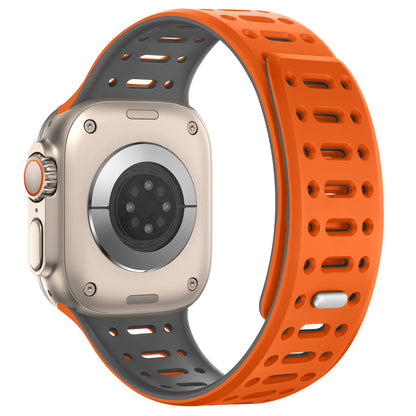 Mesh Magnetic Breathable Silicone Strap For Apple Watch