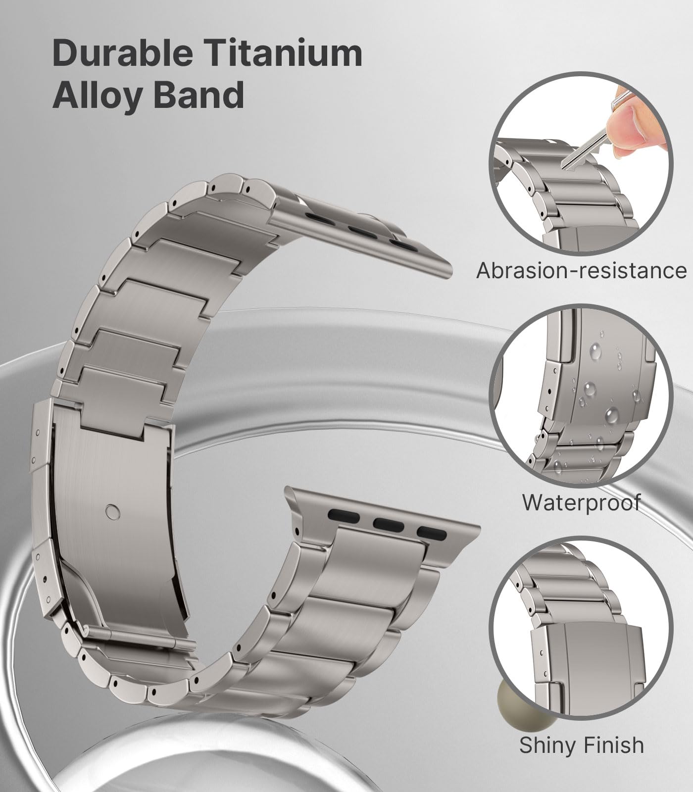 Titanium Replacement Strap For Apple Watch