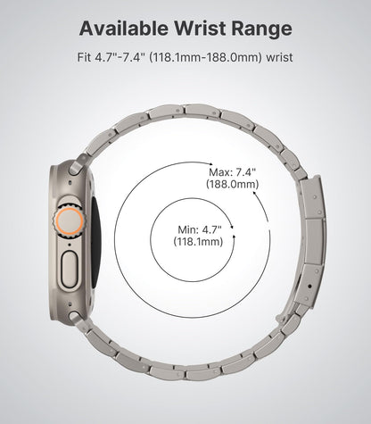 Titanium Replacement Strap For Apple Watch