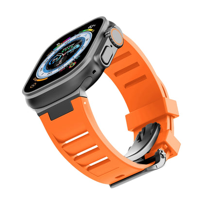 Silicone folding buckle Strap For Apple Watch