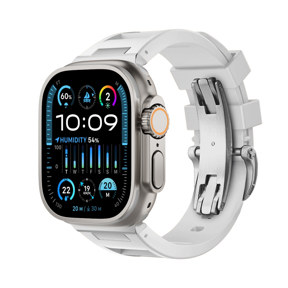 Silicone folding buckle Strap For Apple Watch