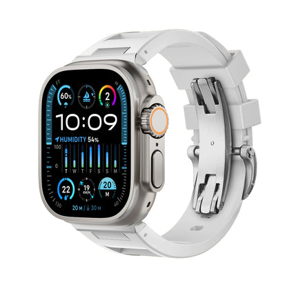 Silicone folding buckle Strap For Apple Watch