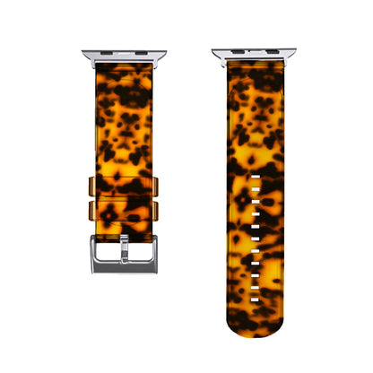 Silicone Leopard Print Watch Strap for Apple Watch